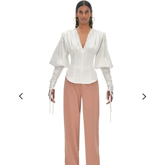 Andrea Iyamah Tula white corset Top - Picture 2 of 6